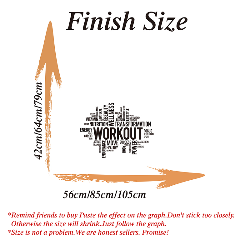 Gym Workout Word Cloud Wall St - Crossfit G recension och pris