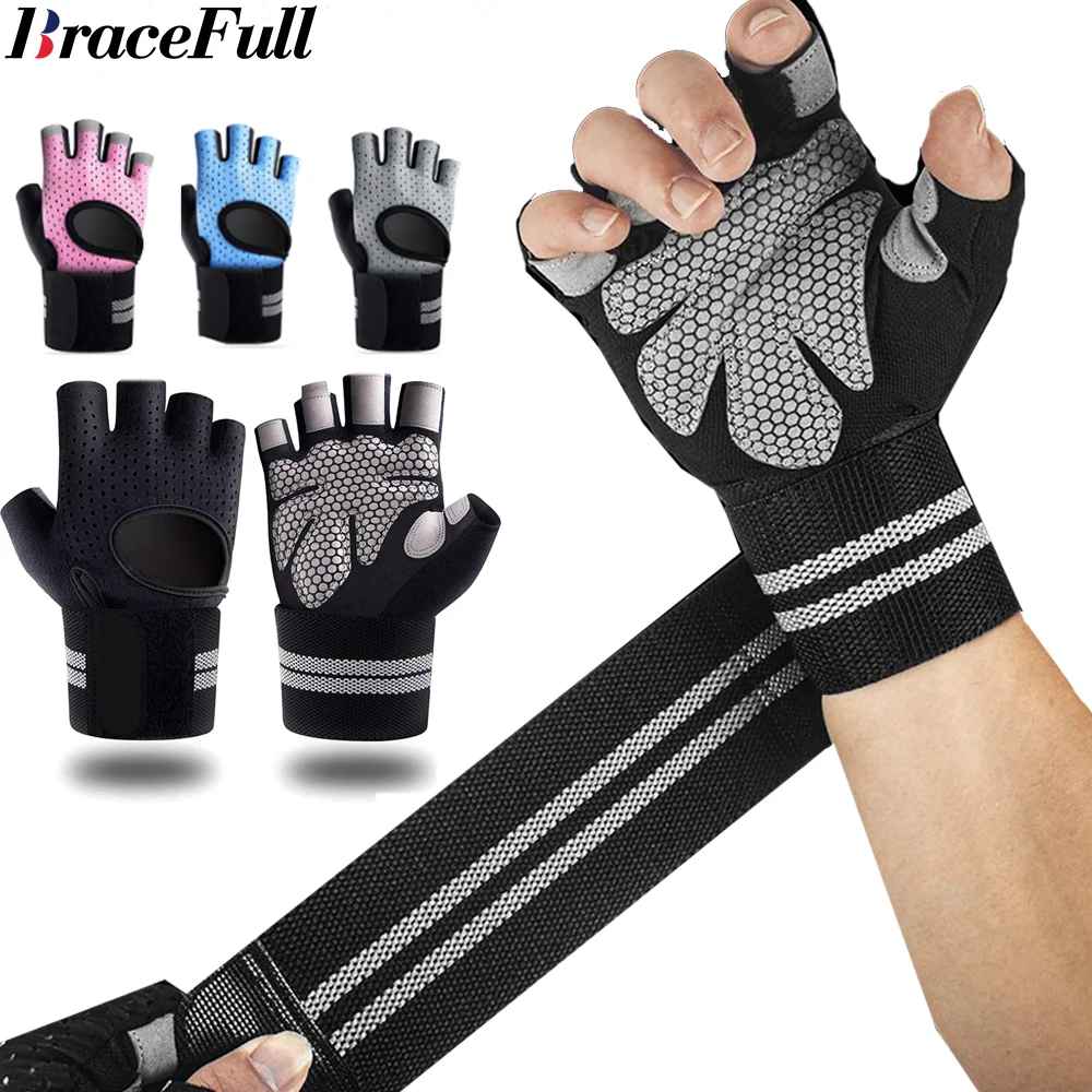 1Pair Half Finger Gym Fitness  - Crossfit G recension och pris