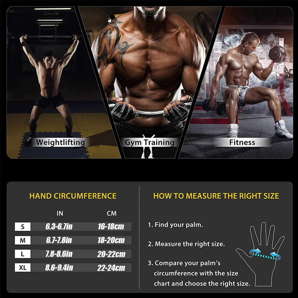 1Pair Half Finger Gym Fitness  - Crossfit G recension och pris