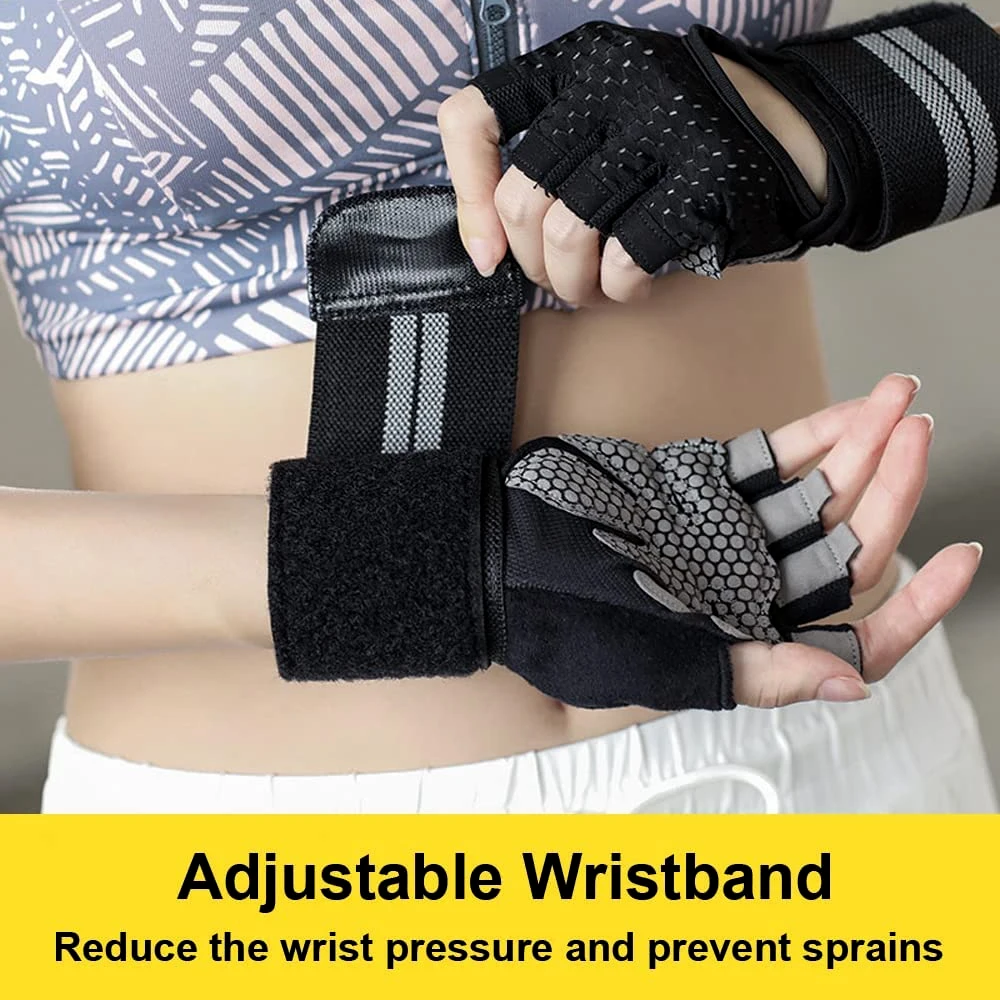 1Pair Half Finger Gym Fitness  - Crossfit G recension och pris